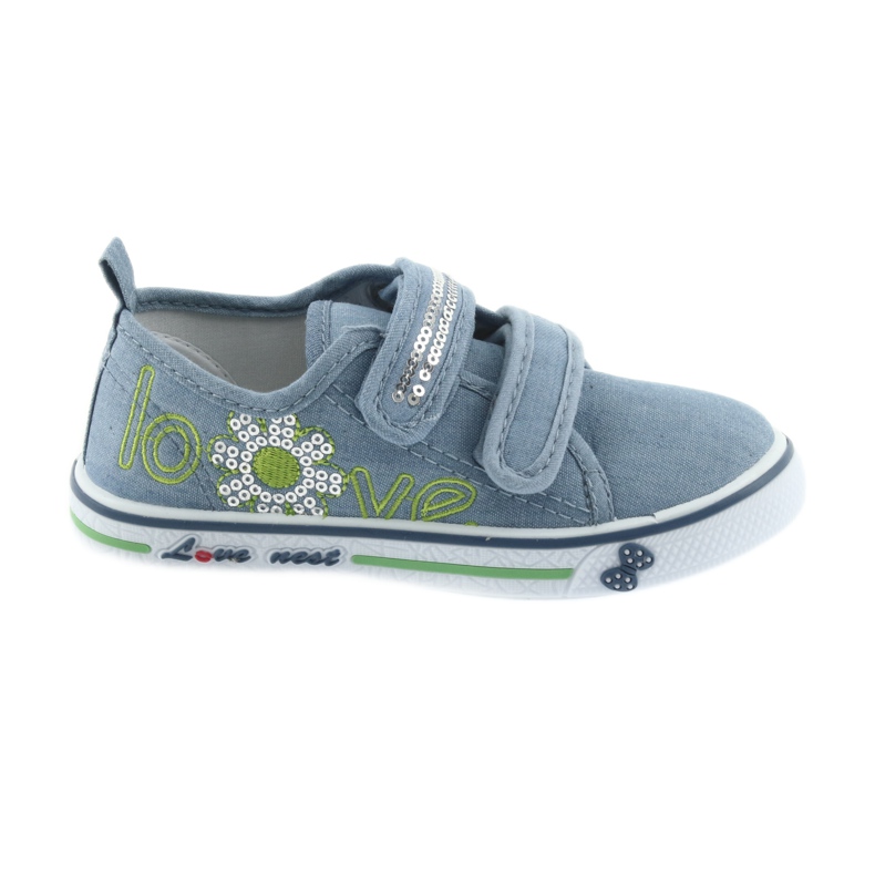 I blue jeans amano le sneakers Atletico, inserto in pelle