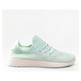 Adidas Deerupt Runner W Turquoise Footwear Bianco Trasparente Arancione multicolore