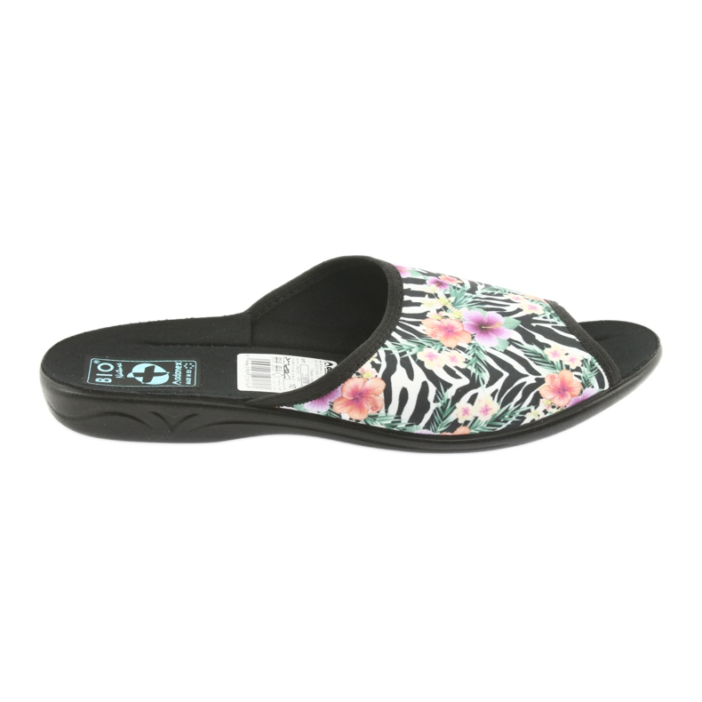 Pantofole donna zebra Adanex 23876 bianca nero multicolore