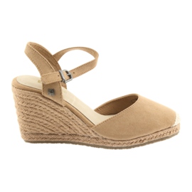Sandali Big Star espadrillas 274A169 C.beż marrone
