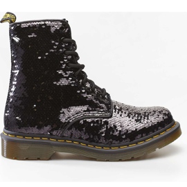 Dr. Martens 1460 Paillette reversibili paillettes argento paillette reversibili nero