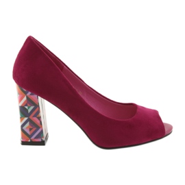 Décolleté in camoscio Sergio Leone 133 fucsia rosa