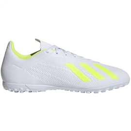 Scarpe da calcio Adidas X 18.4 Tf M BB9414 bianca bianca