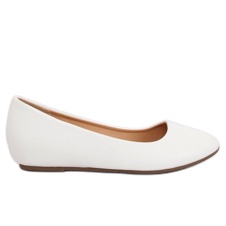 Ballerine con zeppa bianco 7849-P Bianco bianca
