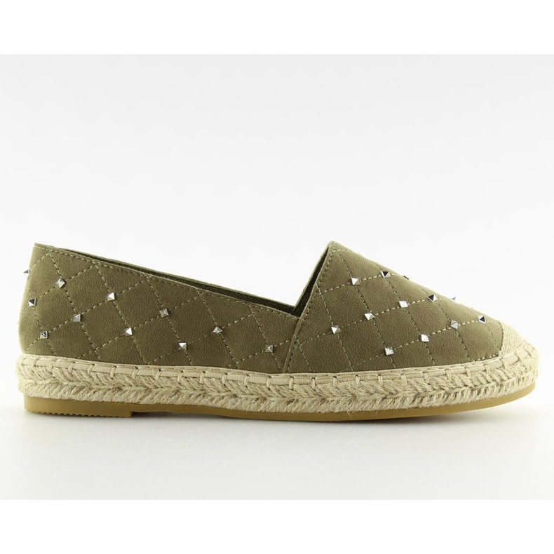 Espadrillas con borchie verdi 5481 Green II-GAT verde