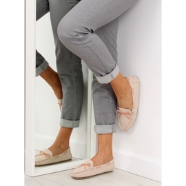 Mocassini classici da donna beige 3145 Beige II-GAT