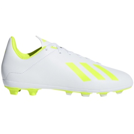 Scarpe da calcio Adidas X 18.4 FxG Jr BB9380 multicolore bianco