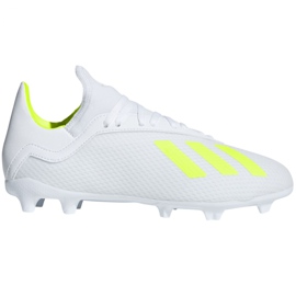 Scarpe da calcio Adidas X 18.3 Fg Jr BB9372 multicolore bianca