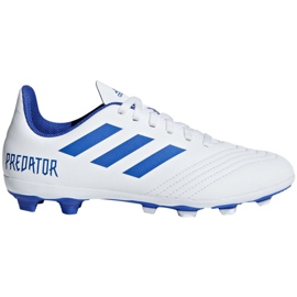 Scarpe da calcio Adidas Predator 19.4 FxG Jr CM8542 multicolore bianco