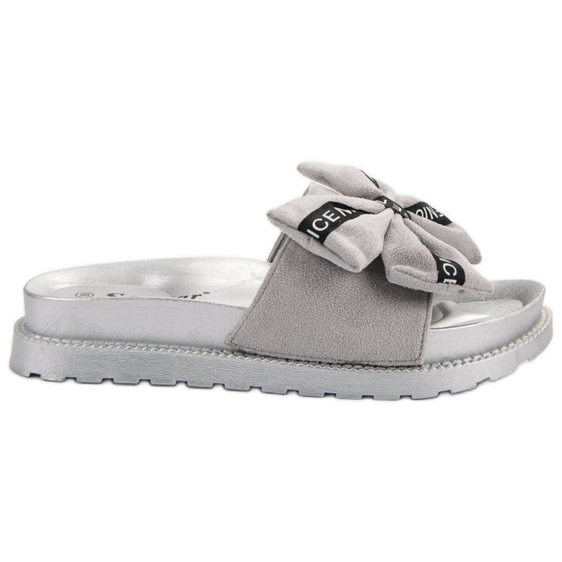 Seastar Pantofole da donna in pelle scamosciata grigio