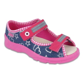 Scarpe per bambini Befado 869X133 blu rosa blu navy