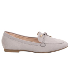 Grigio Mocassini grigi da donna 7115-P Grigio
