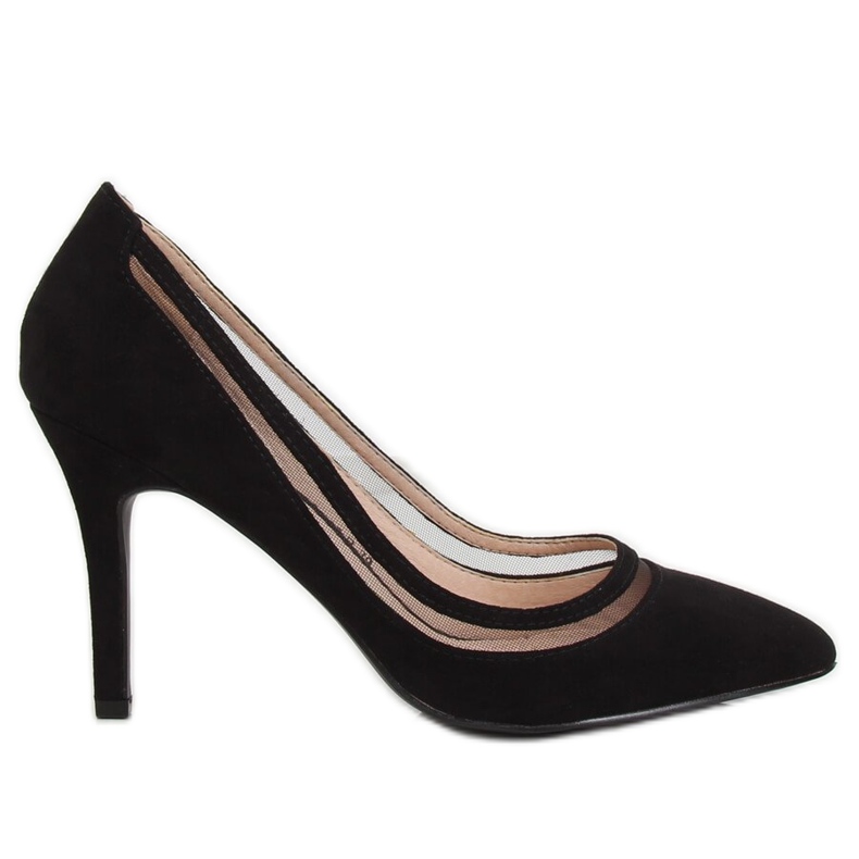 Décolleté con tacco nero 1282-P Black