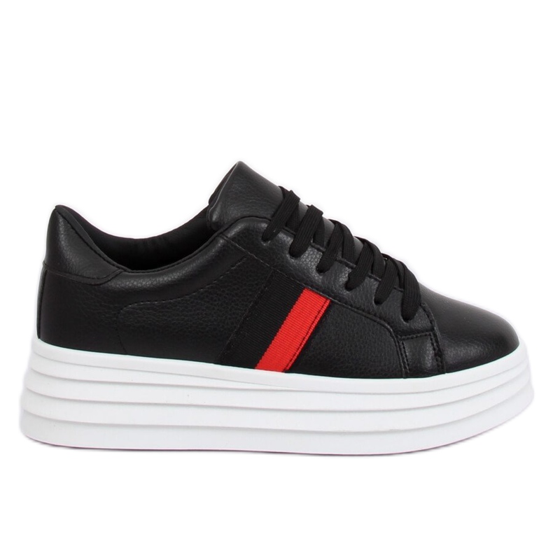 Nero B0-12 Sneakers nere su suola alta