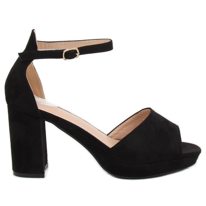 Sandali neri con tacco alto 6952-GL Nero