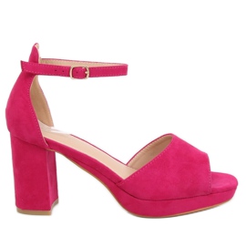 Sandali con tacco alto fucsia 6952-GL Fushia rosa