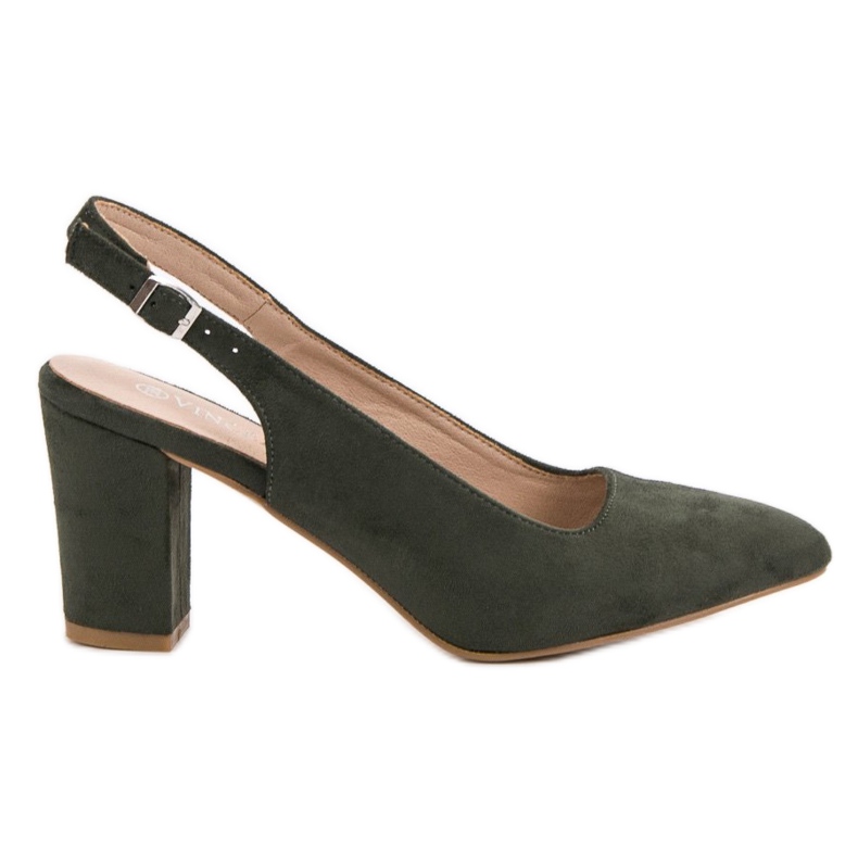 Décolleté VINCEZA in camoscio verde