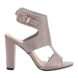 Seastar Sandali eleganti in pelle scamosciata grigio