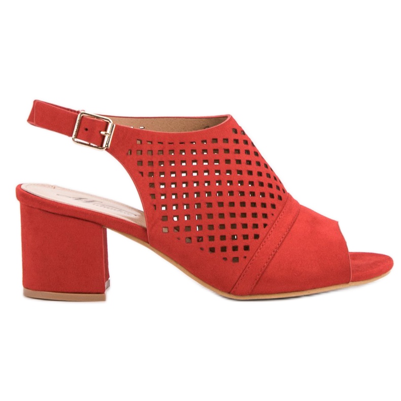 Sandali chiusi casual rosso