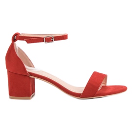 Renda Sandali classici con tacco alto rosso