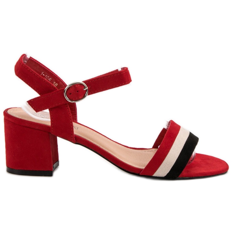 Queen Vivi Sandali con tacco alla moda rosso
