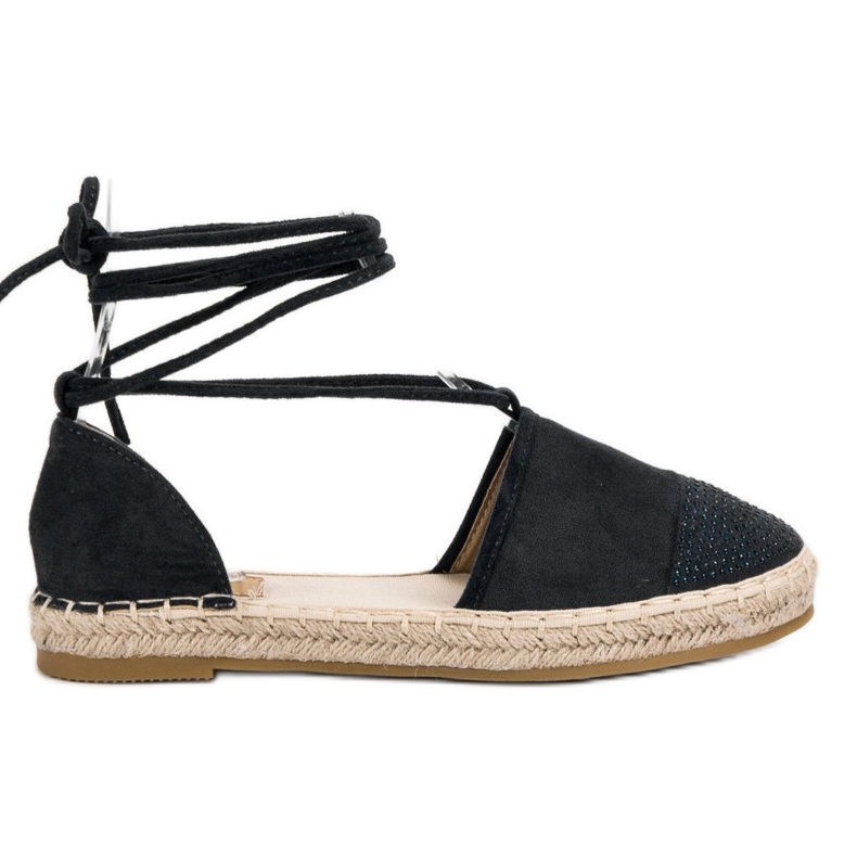 Seastar Espadrillas Legate Con Cristalli nero