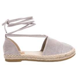 Seastar Espadrillas Legate Con Cristalli grigio