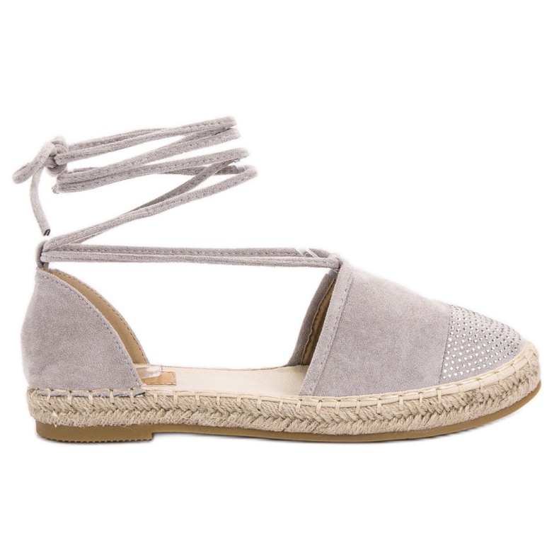 Seastar Espadrillas Legate Con Cristalli grigio