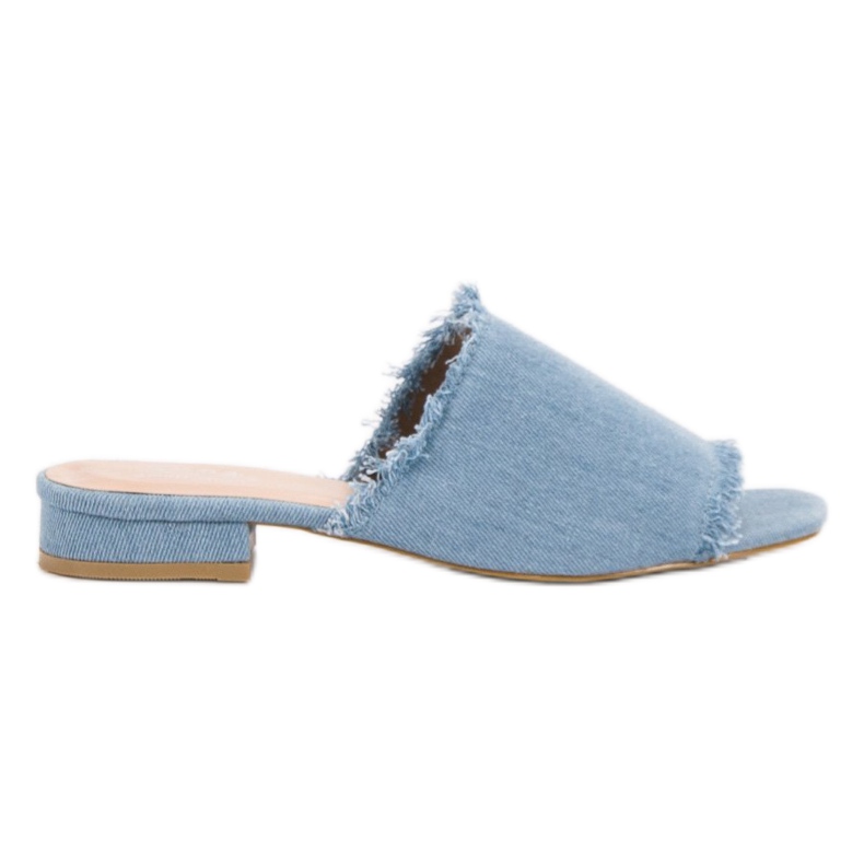 Small Swan Pantofole di jeans blu