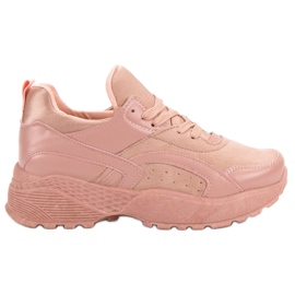 Scarpe da ginnastica senza lacci rosa