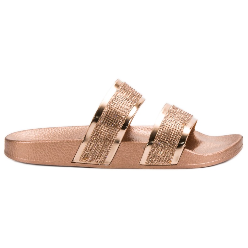 Seastar Pantofole Dorate Con Cristalli d'oro