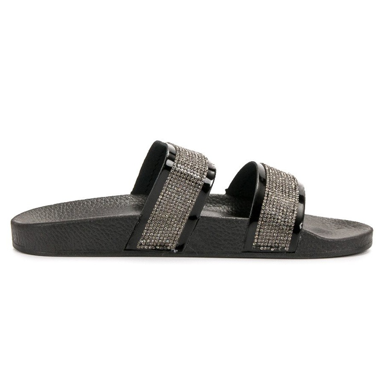 Seastar Pantofole Nere Con Cristalli nero