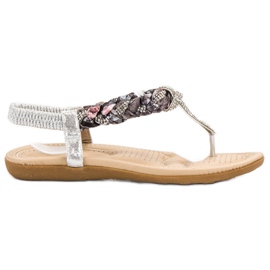 Cm Paris Sandali giapponesi alla moda grigio
