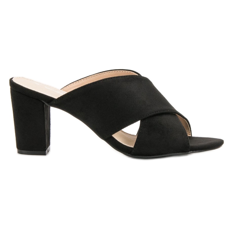 Filippo Pantofole in camoscio nero