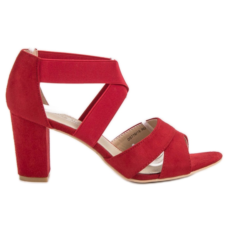 Filippo Sandali rossi senza lacci rosso