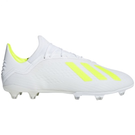Scarpe da calcio Adidas X 18.2 Fg M BB9364 bianco bianco