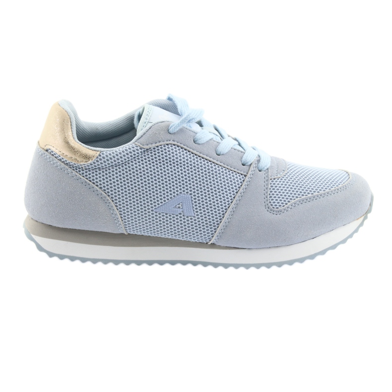 Scarpe sportive blu American Club giallo