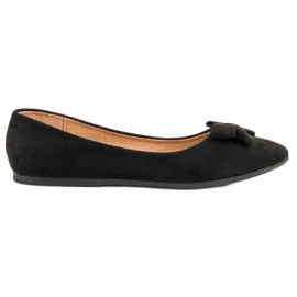 Ch. Creation Ballerina In Pelle Scamosciata In Spitz nero