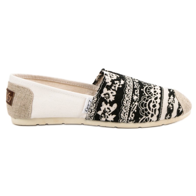 Lady Fashion Slip On Boho Sneakers nero marrone
