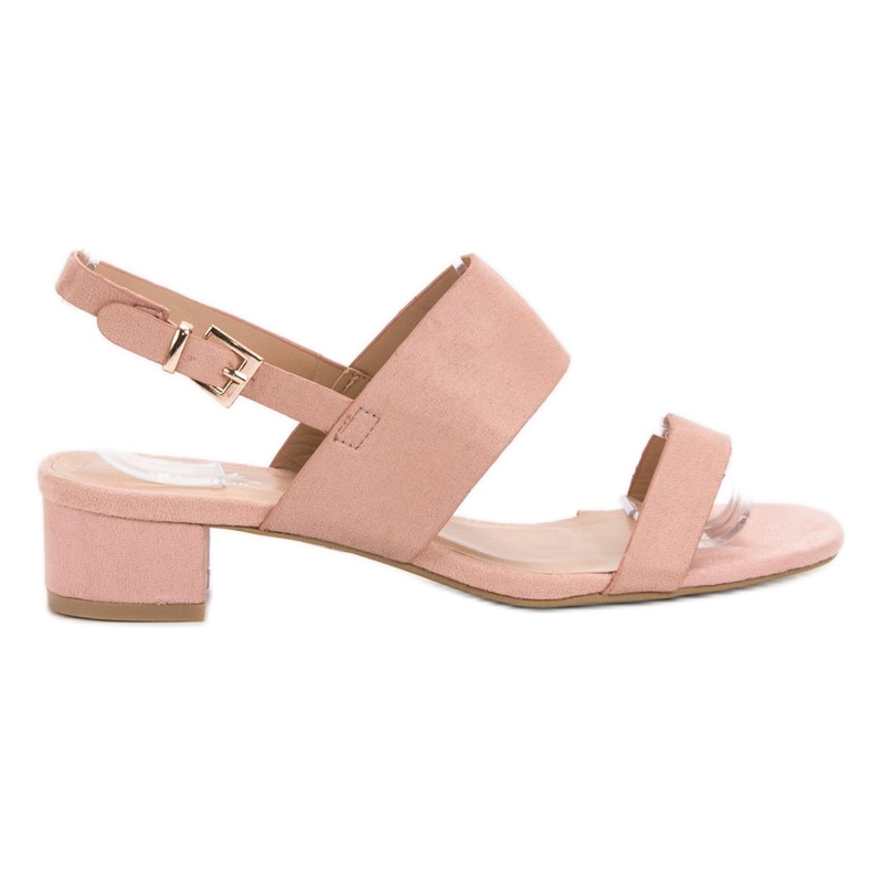 Small Swan Comodi sandali con tacco alto rosa