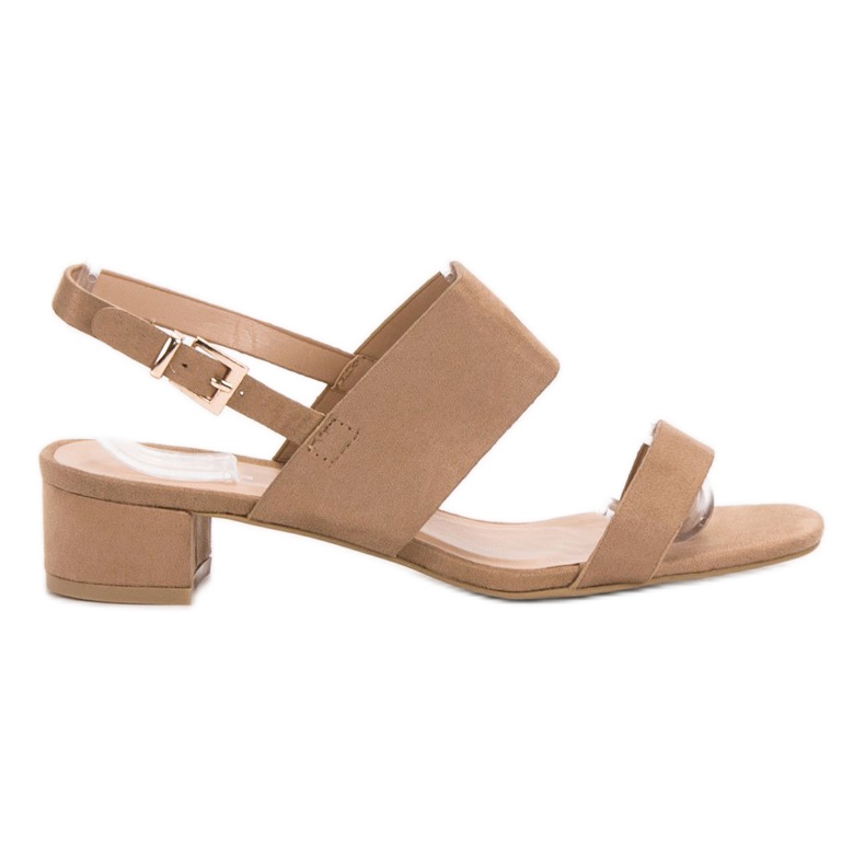Small Swan Comodi sandali con tacco alto marrone