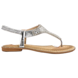 Encor Sandali Con Cristalli grigio