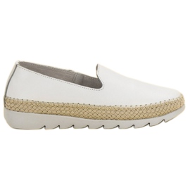 Filippo Scarpe in pelle senza lacci bianca