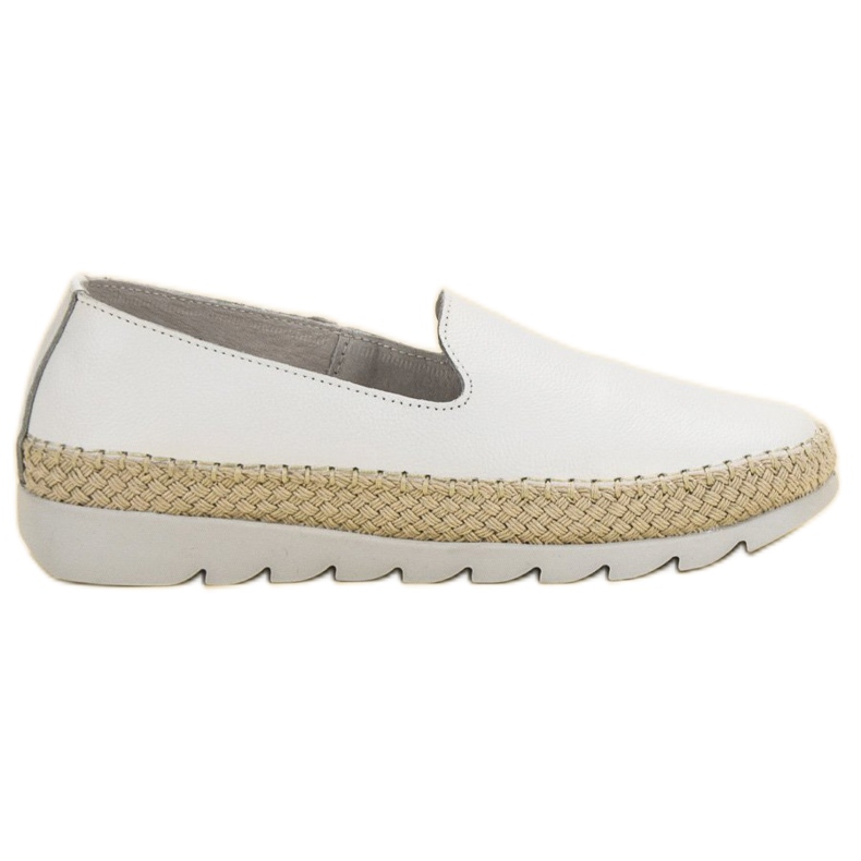 Filippo Scarpe in pelle senza lacci bianca