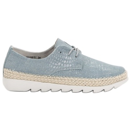 Filippo Scarpe in pelle blu