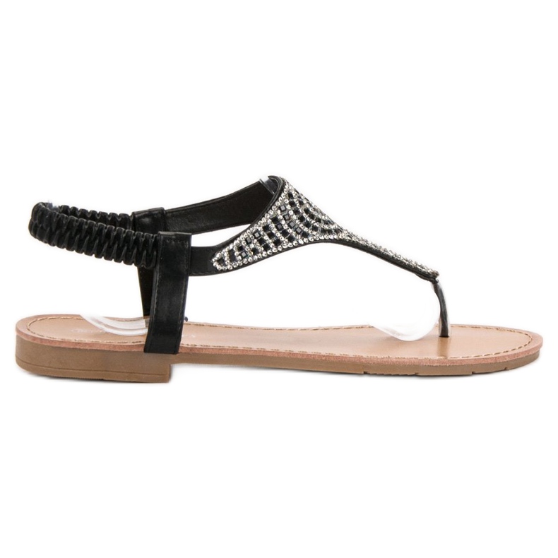 SHELOVET Sandali neri slip-on nero