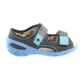 Scarpe per bambini Befado pu 065X125 blu grigio