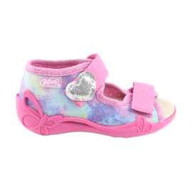 Scarpe per bambini Befado 342P005 arcobaleno blu grigio giallo rosa