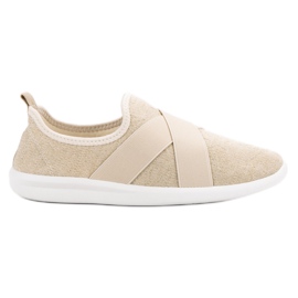 Ideal Shoes Scarpe sportive slip-on marrone