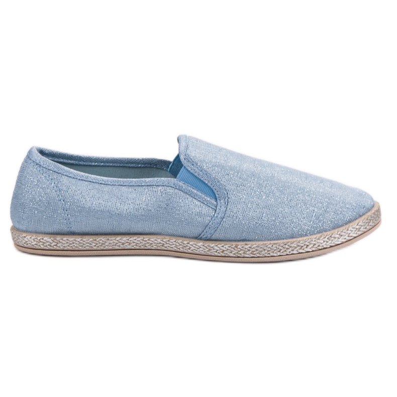 Ideal Shoes Slip comodi blu